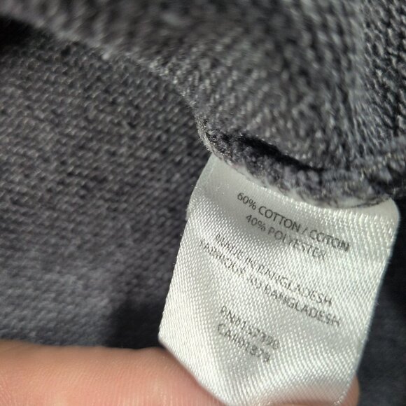 Nantucket Whaler M Men Medium Long Sleeve Collared Shirt 1/4 Button Sweater Gray - Picture 9 of 11